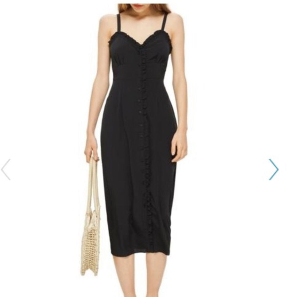 Black Topshop Midi Dress